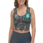 ATONPIXEL crop top hibiscus